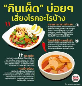 “กินเผ็ด” บ่อยๆ เสี่ยงโรคอะไรบ้าง