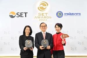เคทีซี รับรางวัลบริษัทที่มีผลการดำเนินงานดีเด่น ในงาน "SET Awards 2023"