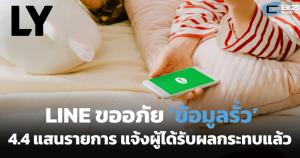 LINE ขออภัย ‘ข้อมูลรั่ว’ 4.4 แสนรายการ แจ้งเตือนผู้ได้รับผลกระทบ-ปิดกั้นการเข้าถึงแล้ว