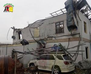 บ้านเรือนประชาชนในเมืองเจ้ล้าน ได้รับความเสียหายจากระเบิดที่เครื่องบินกองทัพพม่าทิ้งลงมาเมื่อเย็น วันที่ 2 ธันวาคม 2566