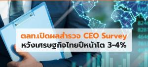 CEO Survey เก็งเศรษฐกิจไทยปี 67 โตได้ 3-4% มองกำลังซื้อในประเทศยังเสี่ยง-กังวลต้นทุนพุ่ง