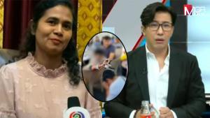 “แม่น้องไนซ์” ขรึมใส่ “หนุ่ม กรรชัย” เอาน้ำราดหัว ไม่ใช่เรื่องเอามาพูดสนุก ลั่นลูกไม่ผิด!