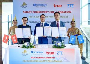 ZTE-True Online ประเดิม FTTR 2 Gbps ในโครงการ Wyndham Royal Lee Phuket