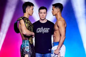 "ตะวันฉาย-ซุปเปอร์บอน" ผ่านตาชั่งฉลุย พร้อมปะทะเดือดชิงแชมป์โลกมวยไทย ONE ลุมพินี 46