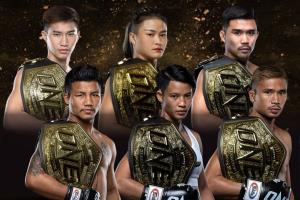ทำเนียบแชมป์โลกชาวไทย 6 รุ่น บนสังเวียน ONE ส่งท้ายปี 2566