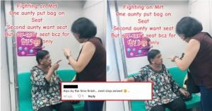 ชาวเน็ตร่วมสวดยับ! สาวใหญ่เปิดศึก ‘มนุษย์ป้า’ วางกระเป๋ากั๊กที่นั่งบนรถไฟฟ้าสิงคโปร์ (ชมคลิป)