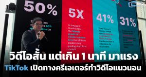 TikTok เปิดข้อมูลวิดีโอสั้น แต่เกิน 1 นาทีมาแรง คนติดตามพุ่ง
