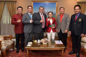 "สุดาวรรณ" รมว.การท่องเที่ยวและกีฬา ต้อนรับ "มัวริซิโอ สุไลมาน" ประธานสภามวยโลก