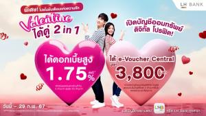 LH Bank ส่งโปรรับรับวาเลนไทน์ เงินฝากดิจิทัล โปร-ฟิต ดอกเบี้ยสูงสุด 1.75%
