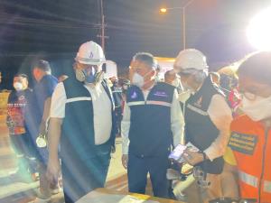 อธิบดีกรมโรงงานฯ ลงพื้นที่ตรวจติดตามเหตุเพลิงไหม้ซ้ำ โกดังเก่าภาชี อยุธยา