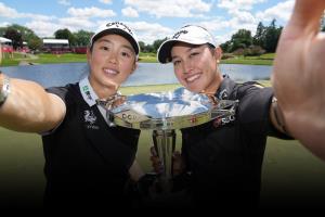 "อาฒยา" พัตต์เบอร์ดีหลุม 18 จับคู่ "หยิน รั่วหนิง" คว้าแชมป์ที่ 3 LPGA