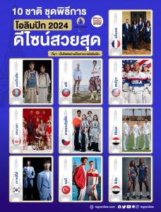 10 ชาติ ชุดพิธีการโอลิมปิก 2024 ดีไซน์สวยสุด