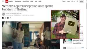 ฝรั่งหัวใจไทยสัมภาษณ์สื่อ CNN ย้ำไทยทันสมัย-ปลอดภัย ปมโฆษณาแอปเปิลฉายภาพล้าสมัย