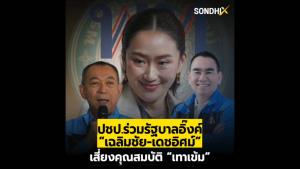 ปชป.ร่วมรัฐบาลอิ๊งค์ “เฉลิมชัย-เดชอิศม์” เสี่ยงคุณสมบัติ “เทาเข้ม”