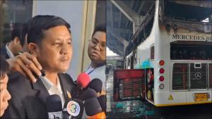 ผู้ประกอบการรถบัสพบ ตร.แจงปมประตูฉุกเฉินเปิดไม่ได้ พร้อมเยียวยา-รับผิดชอบ