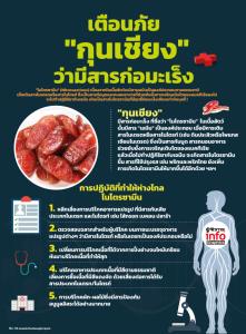 เตือนภัย  "กุนเชียง" ว่ามีสารก่อมะเร็ง