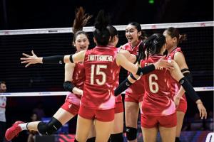 สาวไทยปลดล็อกชนะฝรั่งเศส 3-1 คว้าชัยครั้งแรกวอลเลย์บอลเนชั่นส์ลีก 2025