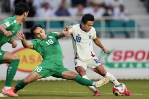 "ช้างศึก" ฟอร์มบู่ บุกพ่าย "เติร์กเมนิสถาน" 1-3 ศึกเอเชียน คัพ 2027 รอบคัดเลือก