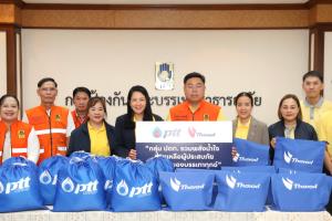 กลุ่มปตท.ส่งถุงยังชีพช่วยปชช.จากเหตุไม่สงบชายแดน ไทย-กัมพูชา
