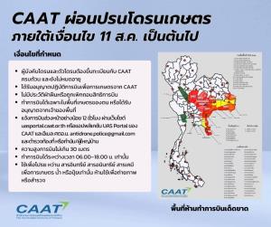 CAAT ประกาศเงื่อนไขผ่อนปรนเฉพาะ"โดรนเกษตร"บินได้เริ่ม 11 ส.ค.