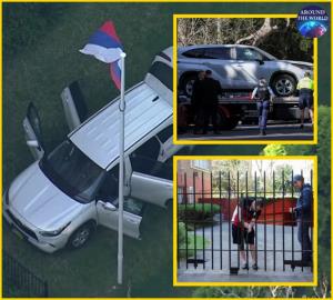 ระทึก!! ชายวัย 39 ขับรถ SUV พุ่งชนประตู “กงสุลรัสเซีย” ใน “ซิดนีย์” คนร้ายโดนจับส่วนตำรวจออสซีเจ็บ 2