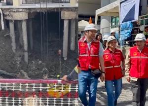 ตรวจ สน.สามเสน พบอาคารเอียงเข้าหาฝั่งหลุมถนน 2 มม. ห้าม ปชช.กลับเข้าอาคารเด็ดขาด
