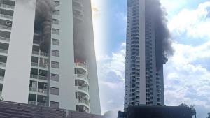ไฟไหม้คอนโด 38 ชั้น ตรงข้ามห้างพาต้า กลุ่มควันโขมงชั้น 16 เร่งอพยพคน