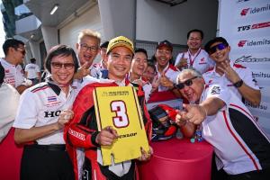 “ชิพ-นครินทร์” บิด Honda CBR1000RR-R คว้าโพเดียม เรซ 1 เอเชีย โร้ด เรซซิ่ง ที่เซปัง “มิกซ์-ธนัช” คว้าท็อป 6