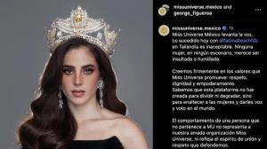 “Miss Universe Mexico” ออกแถลงการณ์ปกป้อง “ฟาติมา” หลังเหตุปะทะ “ณวัฒน์” กลางห้องประชุม