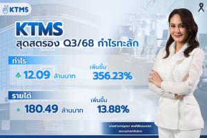 KTMS ไตรมาส 3 กำไรพุ่ง 356%