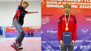 "พีนัท-วิริทธิ์พล" คว้าแชมป์โลก อินไลน์สเก็ต ประเภท Freestyle Slide ในรายการ World Championships 2025 ที่สิงคโปร์