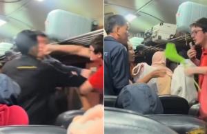 รถไฟเดือด!ผู้โดยสารรุมฟาดปากฝรั่งพาลทะเลาะเมีย จนท.ห้ามแต่กลับถูกต่อยสวน พล่ามอยู่เขมรสบายกว่า สุดท้ายไล่ลงรถไฟทั้งคู่