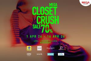 เมกาบางนา ชวนสายแฟชั่นรีเฟรชลุครับซัมเมอร์ ช้อปไอเทมฮอต ในงาน “MEGA CLOSET CRUSH”