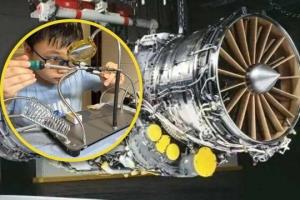อัจฉริยะรุ่นจิ๋ว! เด็กจีนอายุ 14 โชว์เหนือประดิษฐ์เครื่องยนต์ 'Turbojet‘ เองที่บ้าน