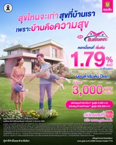 ออมสินเสิร์ฟสุข เอาใจคนอยากมีบ้าน ด้วย ‘สินเชื่อเคหะ’ ผ่อนต่ำ ดอกเบี้ยดี สมัครเลยวันนี้ – 15 ก.ค. 69