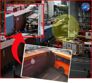 สื่อนอกรายงาน “รถไฟชนรถเมล์” กลางกรุงเทพฯ ไฟสีแดงโหมลุกท่วมกลางแยกย่างสดดับไม่ต่ำกว่า 8 เจ็บพุ่ง 35