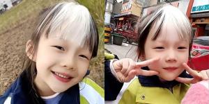 เท่แบบไม่ตั้งใจ! หนูน้อย 7 ขวบ  เกิดมามีผมหน้าม้าสีขาว แม่เผยความจริงป่วยโรคหายาก ชาวเน็ตแห่ให้กำลังใจเพียบ