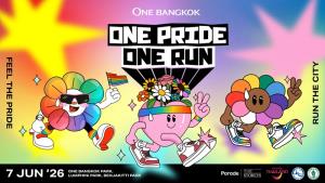 วัน แบงค็อก จัดงานวิ่ง "One Bangkok One Pride One Run 2026" ฉลองทุกความหลากหลาย 7 มิ.ย.นี้