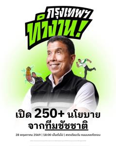 ดีเดย์! “ชัชชาติ” นัดเปิดเวที 28 พ.ค.นี้ เตรียมโชว์วิสัยทัศน์ 250+ นโยบาย พา “กรุงเทพฯ ทำงาน” หลังลงสมัครเลือกตั้งผู้ว่าฯ สมัย 2