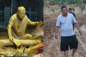 ปาฎิหาริย์หรืออะไร?  “หลวงจีนดินเหนียว” ช่วยปัดเป่ามหันตภัยดินถล่มในจีน ชาวบ้านเกือบร้อยชีวิตรอดตาย