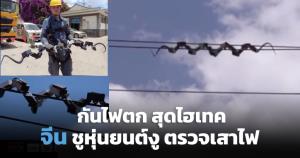 จีนเปิดตัวหุ่นยนต์งูตรวจสอบสายไฟแรงสูง ชาร์จไฟเองได้ ทำงานตลอด 24 ชั่วโมง
