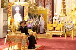 ในหลวง-พระราชินีทรงบำเพ็ญพระราชกุศลพระพิธีธรรมสวดพระอภิธรรมพระศพ “เจ้าฟ้าพัชรกิติยาภา”
