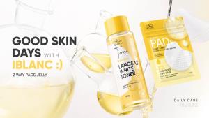 Iblanc Langsat White Toner x iblanc 2 Way Pads  คู่หูบำรุงผิว ชุ่มชื้นครบ จบในคู่เดียว