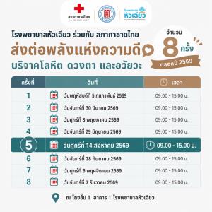 ส่งต่อพลังแห่งความดี ในวันที่ 14 ส.ค. 69