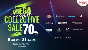 เมกาบางนา ชวนเติมเต็มทุกลุคกับ "MEGA FASHION COLLECTIVE SALE"