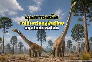 น่าทึ่ง “อุรคาซอรัส” ไดโนเสาร์คองูพันธุ์ไทยสกุลใหม่ของโลก...“มาเมนชิซอริด” ชื่อทางการตัวแรกของอาเซียน