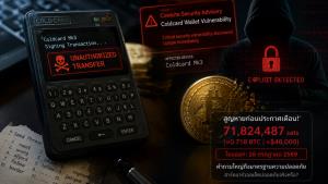 นักลงทุนไทยสูญบิทคอยน์ 1.6 ล้าน เตือนภัยช่องโหว่ร้ายแรงจาก Coldcard Mk3