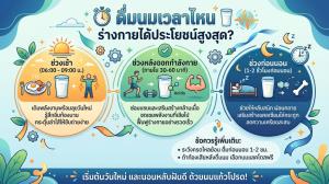 ดื่มนมเวลาไหน ร่างกายได้ประโยชน์สูงสุด?