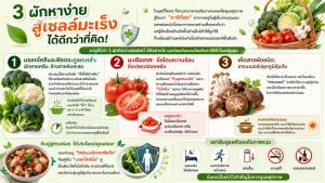 3 ผักหาง่าย ต้านเซลล์มะเร็งได้ดีกว่าที่คิด!