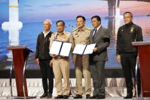 นายกรัฐมนตรีเป็นพยานลงนาม MOU สะพานข้ามทะเลสาบสงขลา-สะพานเชื่อมเกาะลันตา